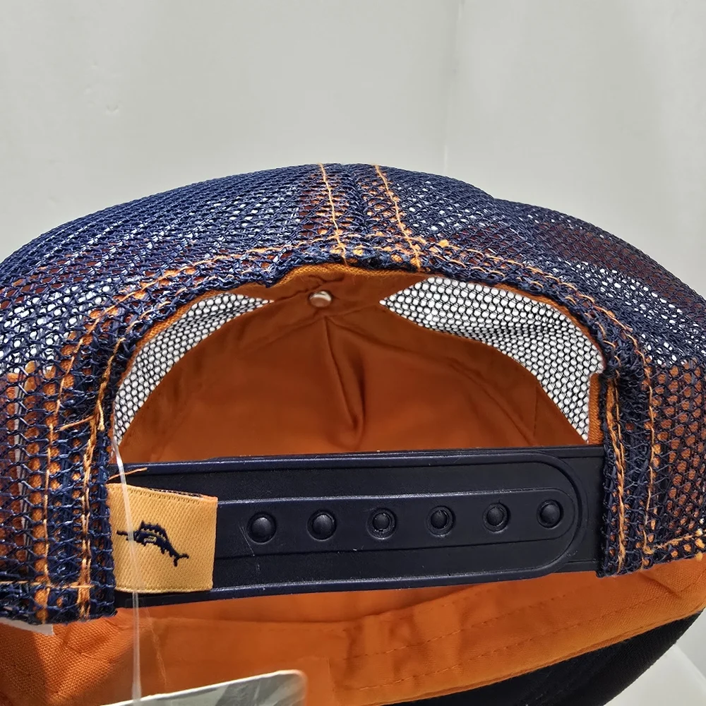 TOMMY BAHAMA kids‎ Trucker Mesh Snapback Cap Beach Print L/XL Navy NWT